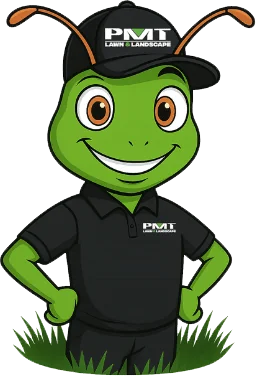 Hopper, the PMT Lawn & Landscape mascot